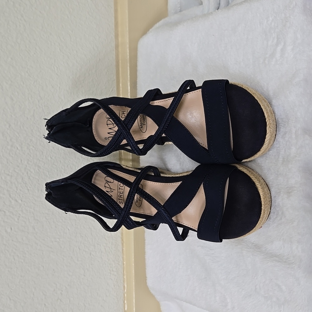 Impo Navy Espadrille Sandals